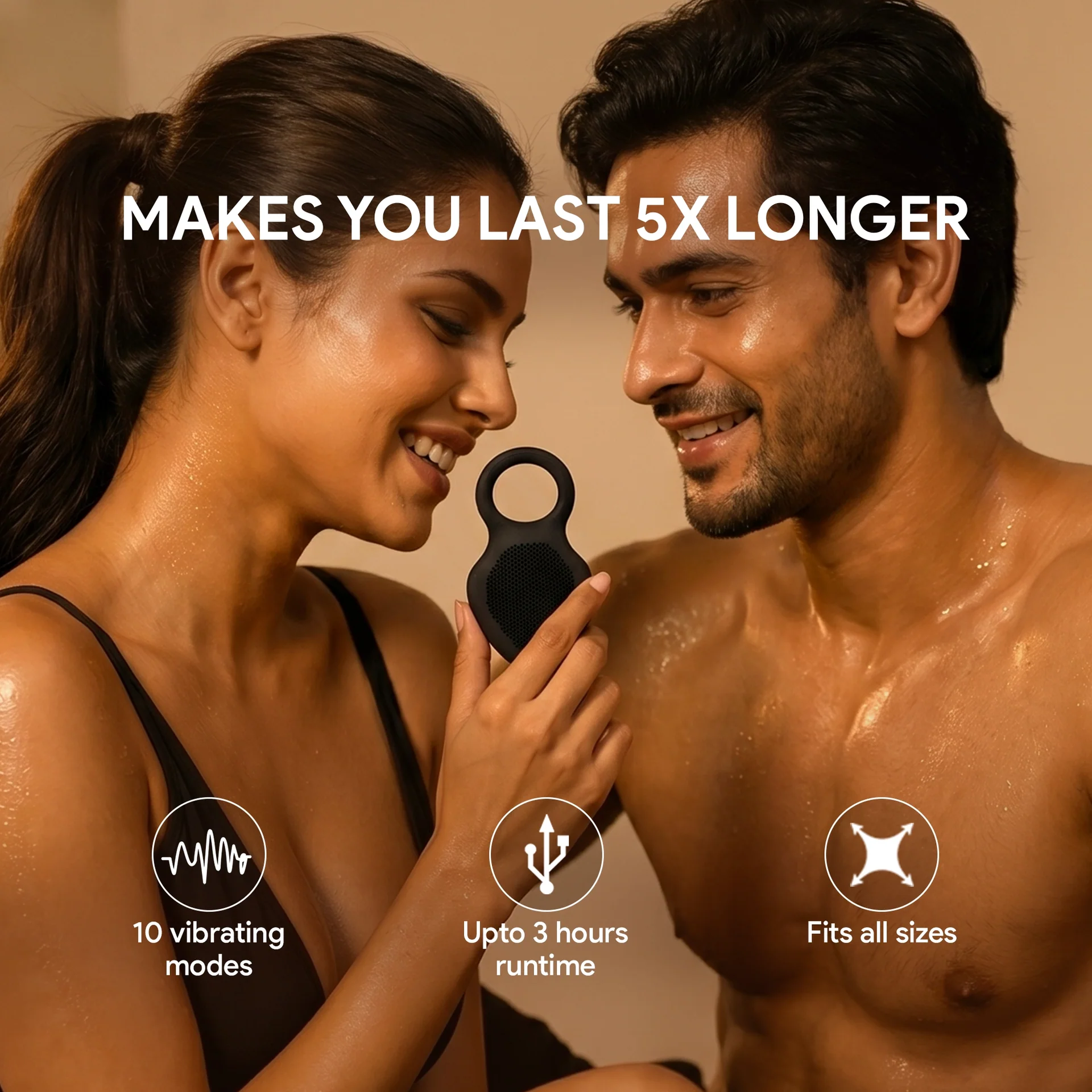 Cocktail Vibrating Ring for Men – Premium Male Pleasure & Stamina Enhancement Toy - Image 10