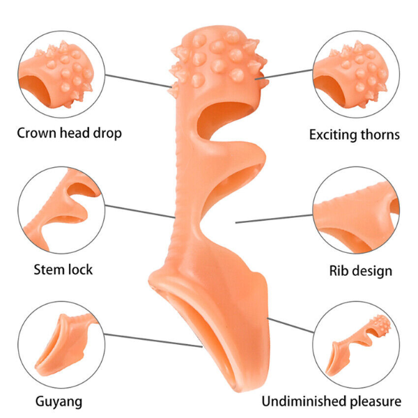 Premium Ribbed Scrotum Ring with Enhanced Stretch & Comfort Fit - Image 3