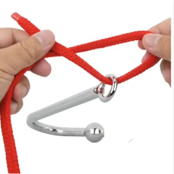 Stainless Steel Multi-Purpose Rope Hanger with Strong Grip | Smooth Surface | Travel & Home Utility (Multi-Color Rope) - Image 4