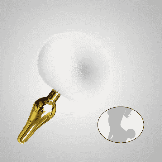 Premium Rabbit Tail Plug – Body-Safe, Beginner-Friendly, Soft & Tapered Design with Temperature Play Support