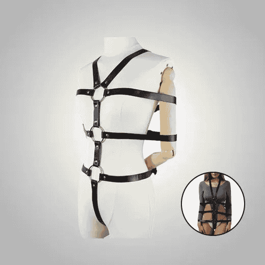 Bold Punk Body Harness for Women – Adjustable Chest Strap Harness Belt for Lingerie, Clubwear & Fashion Styling