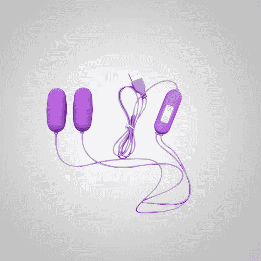 Double Egg Vibrator (USB Rechargeable) – 10 Frequency Modes | Waterproof | Premium ABS Material