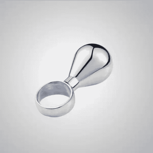 Metal Anal Plug with Finger Pull Ring – Smooth Finish & Beginner-Friendly Design