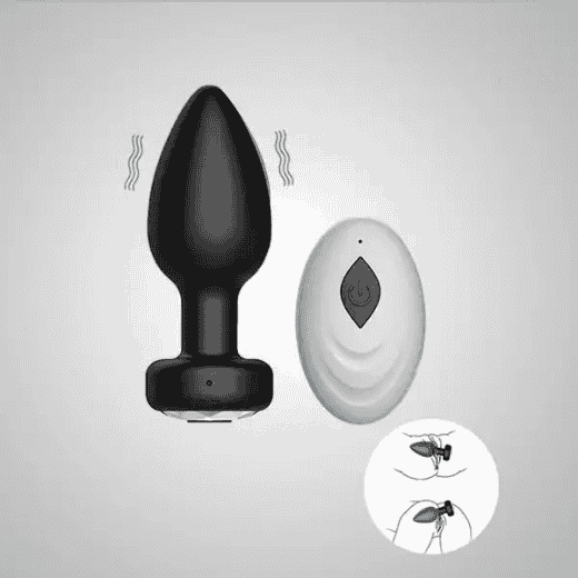 Wireless Remote Control Silicone Butt Plug Prostate Massager