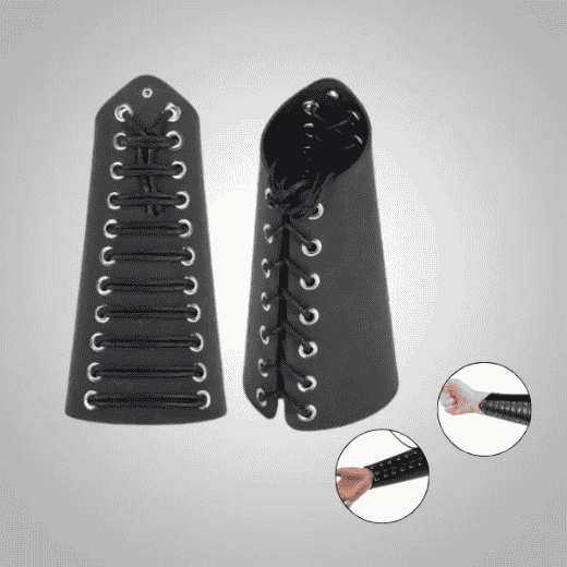 Faux Leather Gauntlet Wristband for Men & Women – Stylish & Durable Arm Armor Bracelet