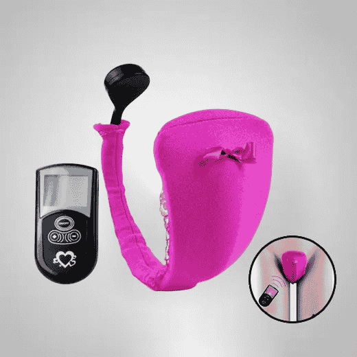 Wireless Remote Control C-String Vibrating Underwear for Women | Dual Motor Silicone Wearable Stimulator