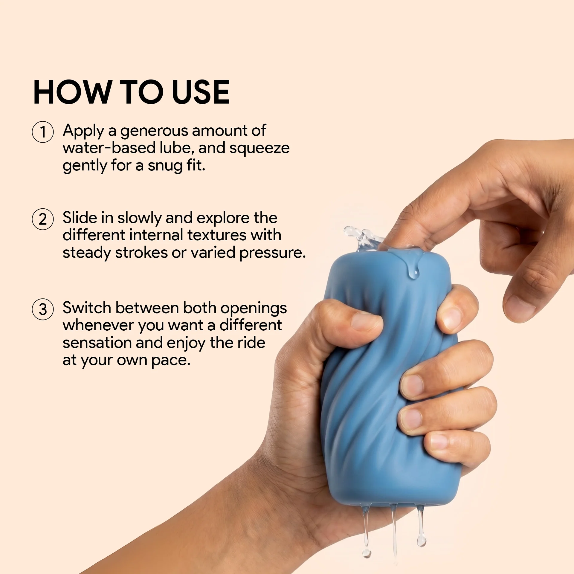 Twister Silicone Stroker for Men – Real Feel Male Masturbator Toy - Image 4