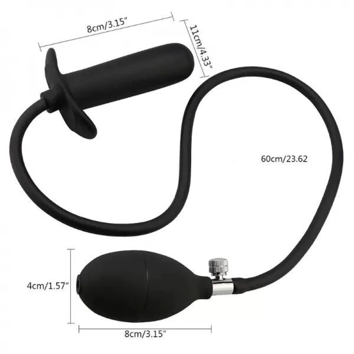 Premium Silicone Inflatable Butt Plug with Air Pump – Adjustable Comfort & Safe Design for Couples - Image 3