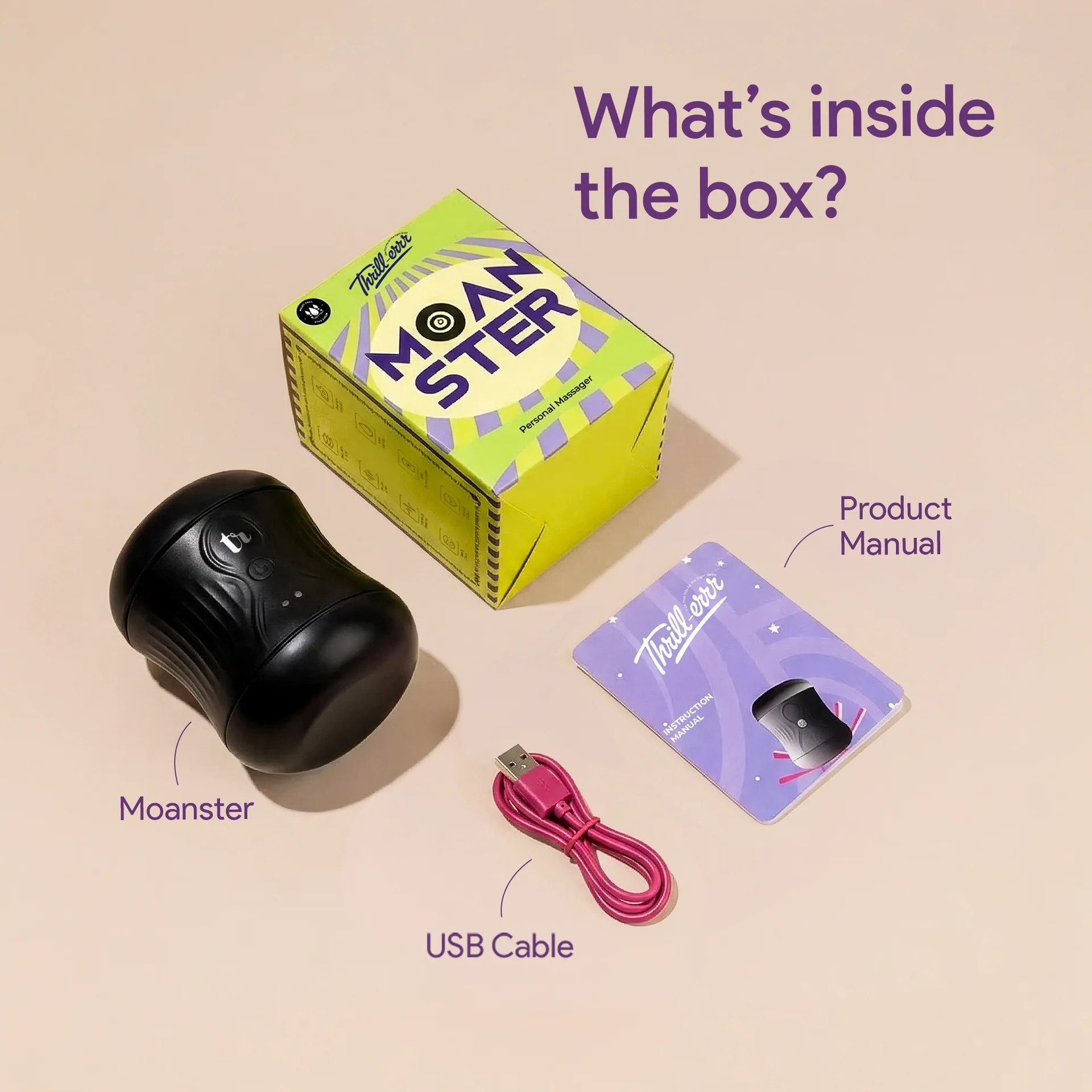 Moanster Male Masturbator & Vibrating Stroker for Men - Image 4